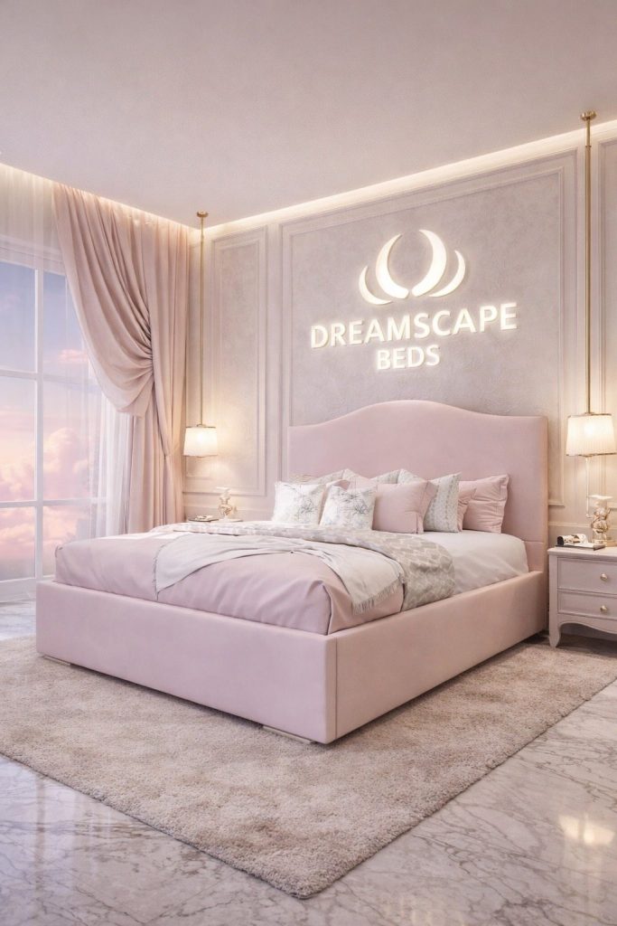 Aurora Soft Blush Bed