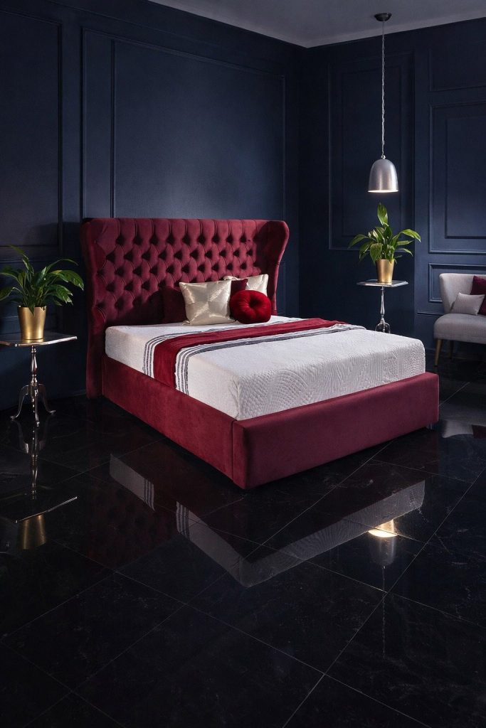 Wing Back Bed